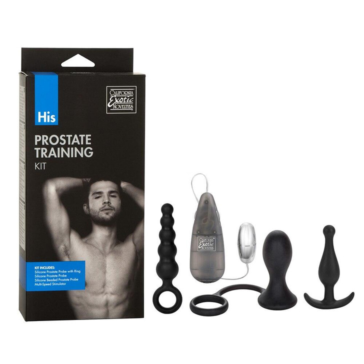 His Prostate Training Kit in Black at Bed Time Toys