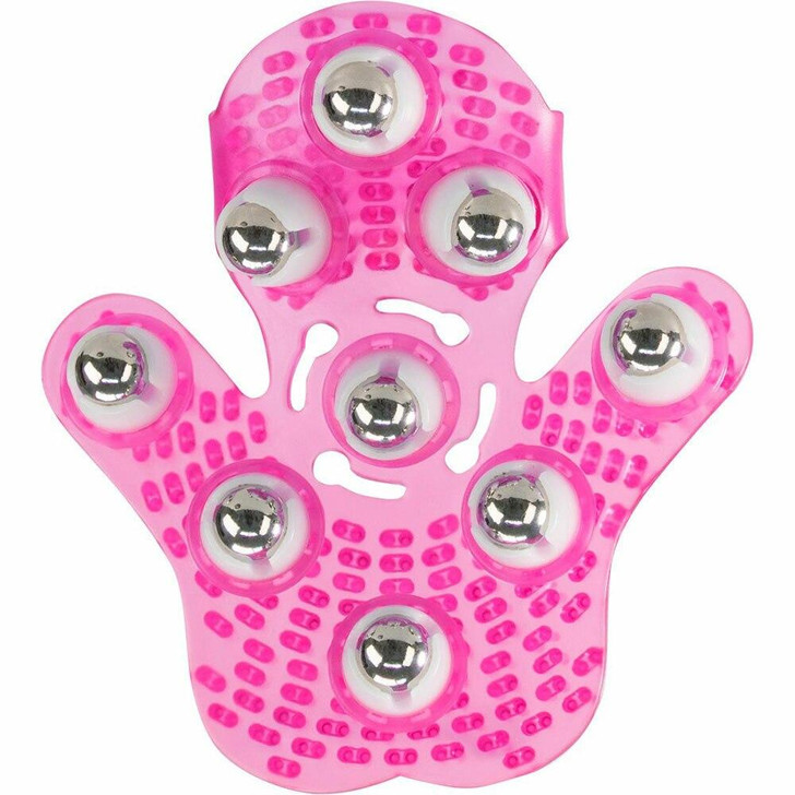 Glove Roller Balls Massager in Pink at Bed Time Toys