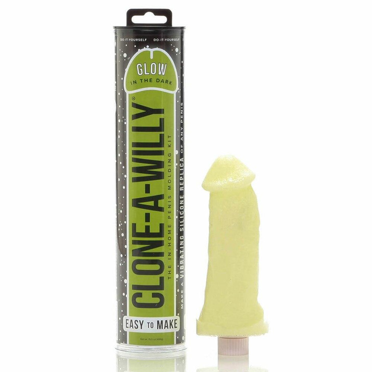 Clone-A-Willy Vibrator Kit in Glow-In-The-Dark Green at Bed Time Toys