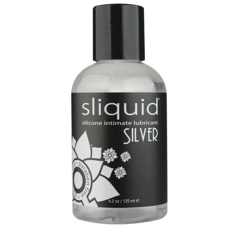 Silver Silicone Intimate Lube at Bed Time Toys