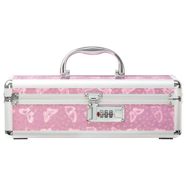 Medium Lockable Vibrator Case in Pink at Bed Time Toys