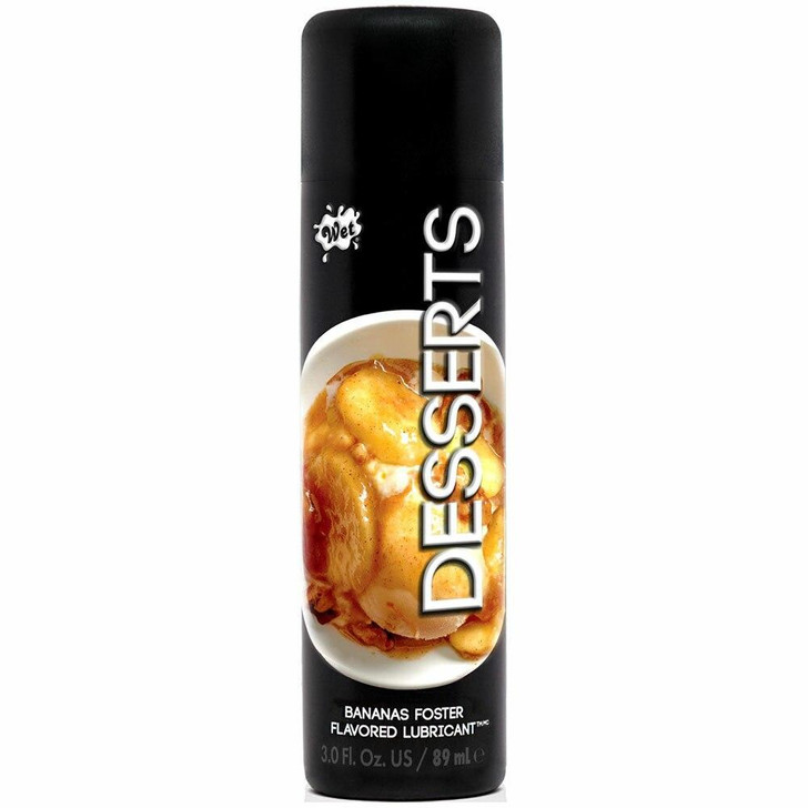 Wet Desserts Bananas Foster Lubricant in 3oz/89mL at Bed Time Toys