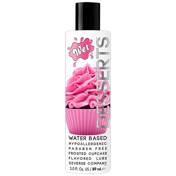 Wet Desserts Frosted Cupcake Lubricant in 3oz/89mL at Bed Time Toys