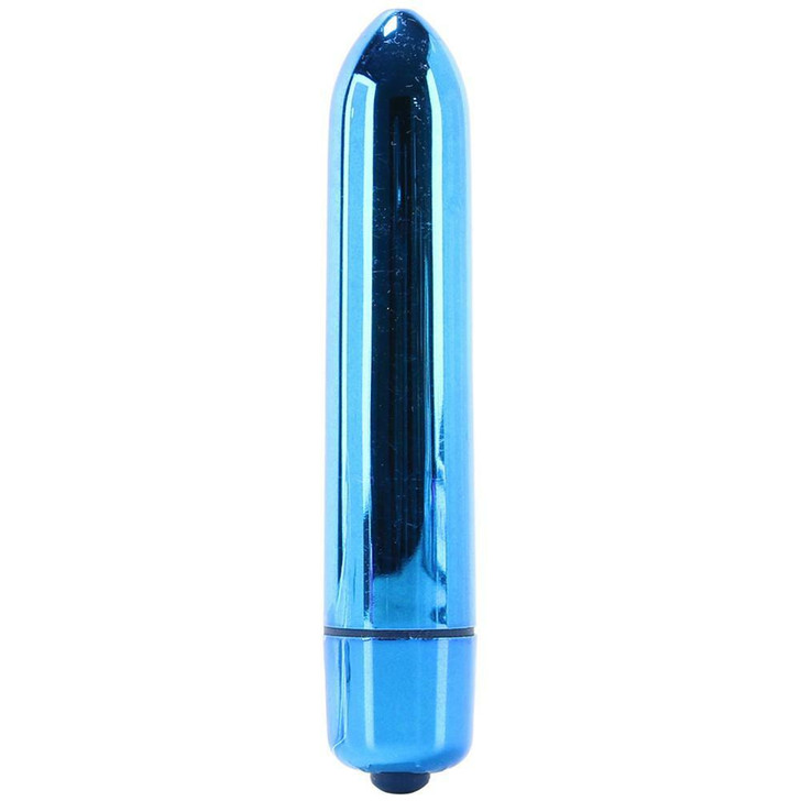 Back to the Basics Rocket Bullet Vibrator in Blue at Bed Time Toys