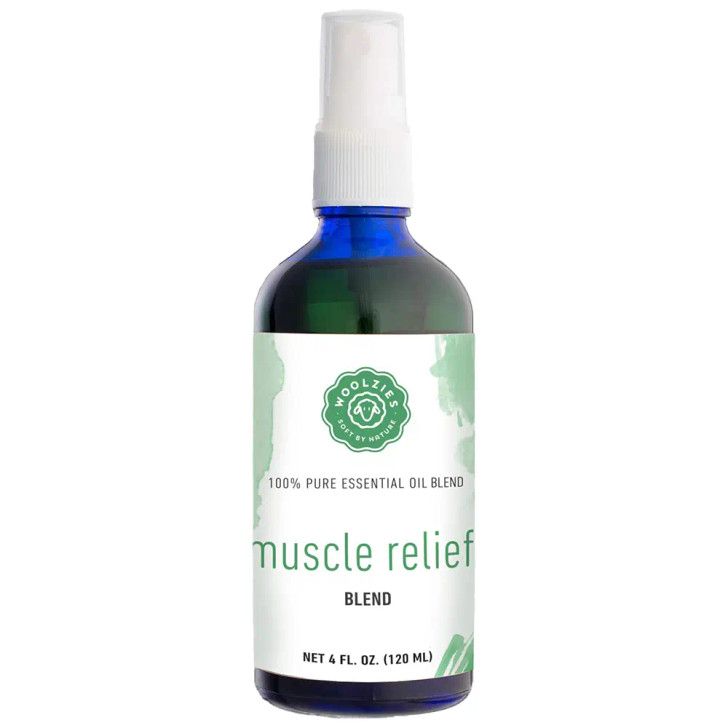 Woolzies Muscle Relief Blend Essential Oil Spray 4oz/118mL at Bed Time Toys