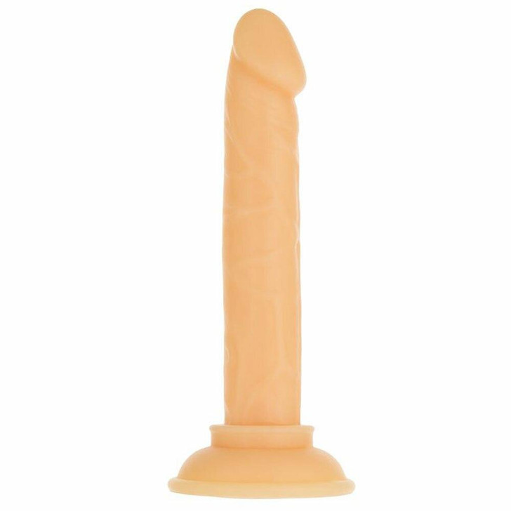 Tino 5.25” Silicone Dildo in Flesh at Bed Time Toys