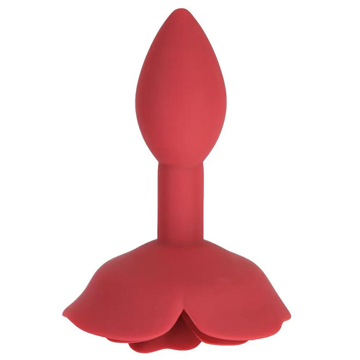Lux Active Red Rose Silicone Plug in Rose at Bed Time Toys