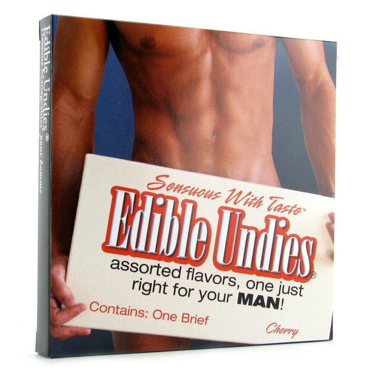 Male Edible Undies in Cherry at Bed Time Toys