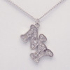 NY Rhinestone Letter Necklace