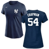 Aroldis Chapman Ladies T-Shirt - Navy NY Yankees Womens T-Shirt