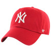 NY Yankees Red Clean Up Adjustable Cap