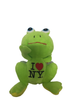 I Love NY Plush Green Frog 