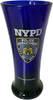NYPD Cobalt Blue/ Shield Flute Glass