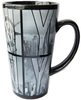 Black B&W NY Photo Window Letters Java Mug 