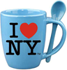 I Love NY Blue Mug with Blue Inside & Spoon