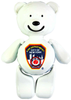 FDNY White/ Logo Bear Magnet