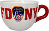 FDNY White/Red Handle Soup Mug