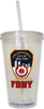 FDNY Shield Clear Tumbler