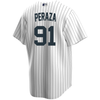 Oswald Peraza Jersey - NY Yankees Replica Adult Home Jersey - front