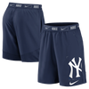 NY Yankees Bold Dri-Fit Workout Shorts - Navy