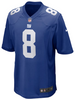 Daniel Jones Jersey - Blue NY Giants Adult Nike Game Jersey - front