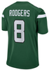 Aaron Rodgers Jersey - Green NY Jets Adult Nike Game Jersey - back