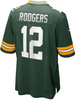 Aaron Rodgers Jersey - Green GB Packers Adult Nike Game Jersey- back