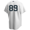 Jasson Dominguez Youth No Name Jersey - NY Yankees Number Only Replica Kids Jersey