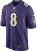 Lamar Jackson Youth Jersey - Purple Baltimore Ravens Kids Nike Game Jersey - front