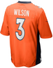 Russell Wilson Youth Jersey - Orange Denver Broncos Kids Nike Game Jersey - back