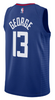 Paul George Youth Jersey - Blue Los Angeles Clippers Swingman Kids Icon Edition Jersey - back