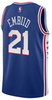 Joel Embiid Youth Jersey - Blue Philadelphia 76ers Swingman Kids Icon Edition Jersey - back