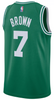 Jaylen Brown Youth Jersey - Green Boston Celtics Swingman Kids Icon Edition Jersey - back