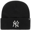 NY Yankees Haymaker Knit Cuffed Beanie- Black
