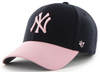 NY Yankees MVP Adjustable Cap - Navy Pink 2-Tone