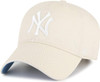 NY Yankees Clean Up Ballpark Adjustable Cap - Natural Dad Hat