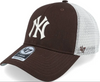 NY Yankees Mesh Flagship Cap - Brown Trucker Hat