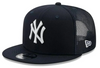 NY Yankees 9Fifty Youth Trucker Hat - Navy Kids Mesh Snapback Cap