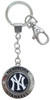 NY Yankees Spinning Keychain - Navy NY Logo