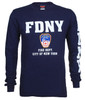 FDNY Full Chest And Sleeve LS Tee - Navy