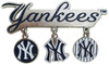 NY Yankees Dangling Charms Magnet - 3 Logos