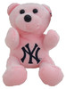 NY Yankees Plush Teddy Bear - Pink
