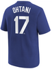 Shohei Ohtani Youth T-Shirt - Blue LA Dodgers Kids T-Shirt - back
