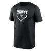 NY Yankees Home Plate Icon Drifit Adult T-Shirt - Black