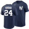 Alex Verdugo T-Shirt - Navy NY Yankees Adult T-Shirt