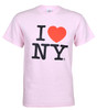 Pink I Love NY Tee Shirt