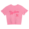 Yankees Toddler French Terry Cotton 2-pc Set - Pink top