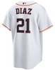 Yainer Diaz Youth Jersey - Houston Astros Replica Kids Home Jersey - back