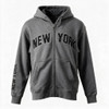 New York Charcoal Zipper Hoodie