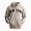 New York Tan Zipper Hoodie